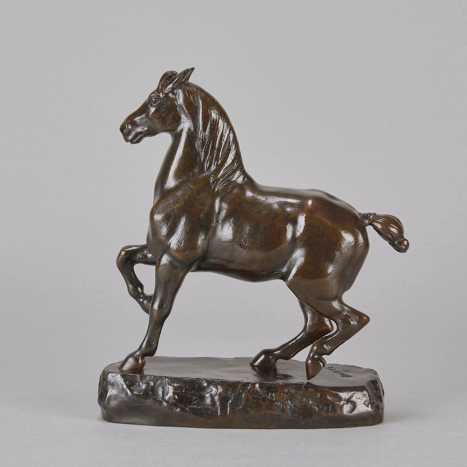 Barye Percheron - Antoine Barye Bronze - Hickmet Fine Arts