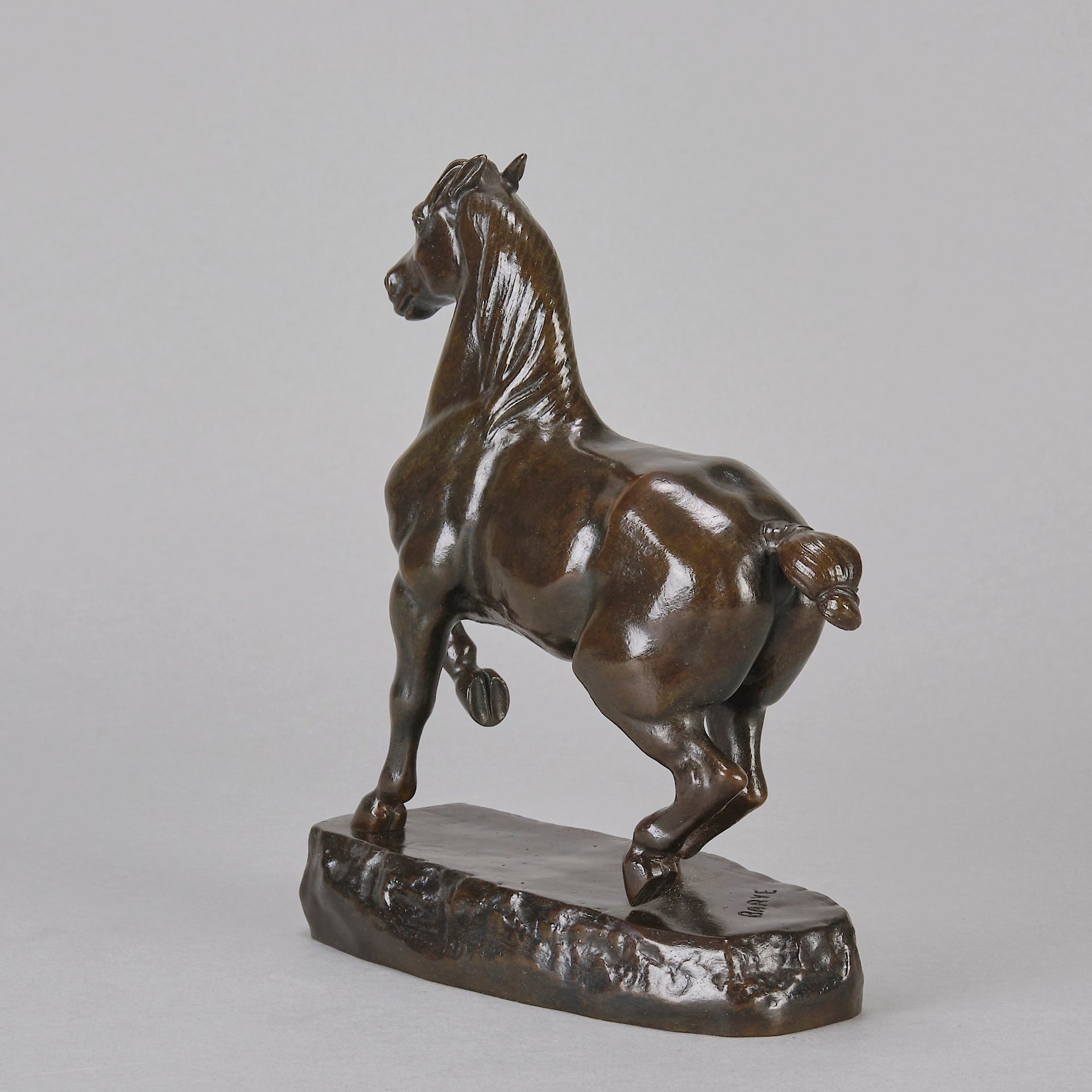 Barye Percheron - Antoine Barye Bronze - Hickmet Fine Arts
