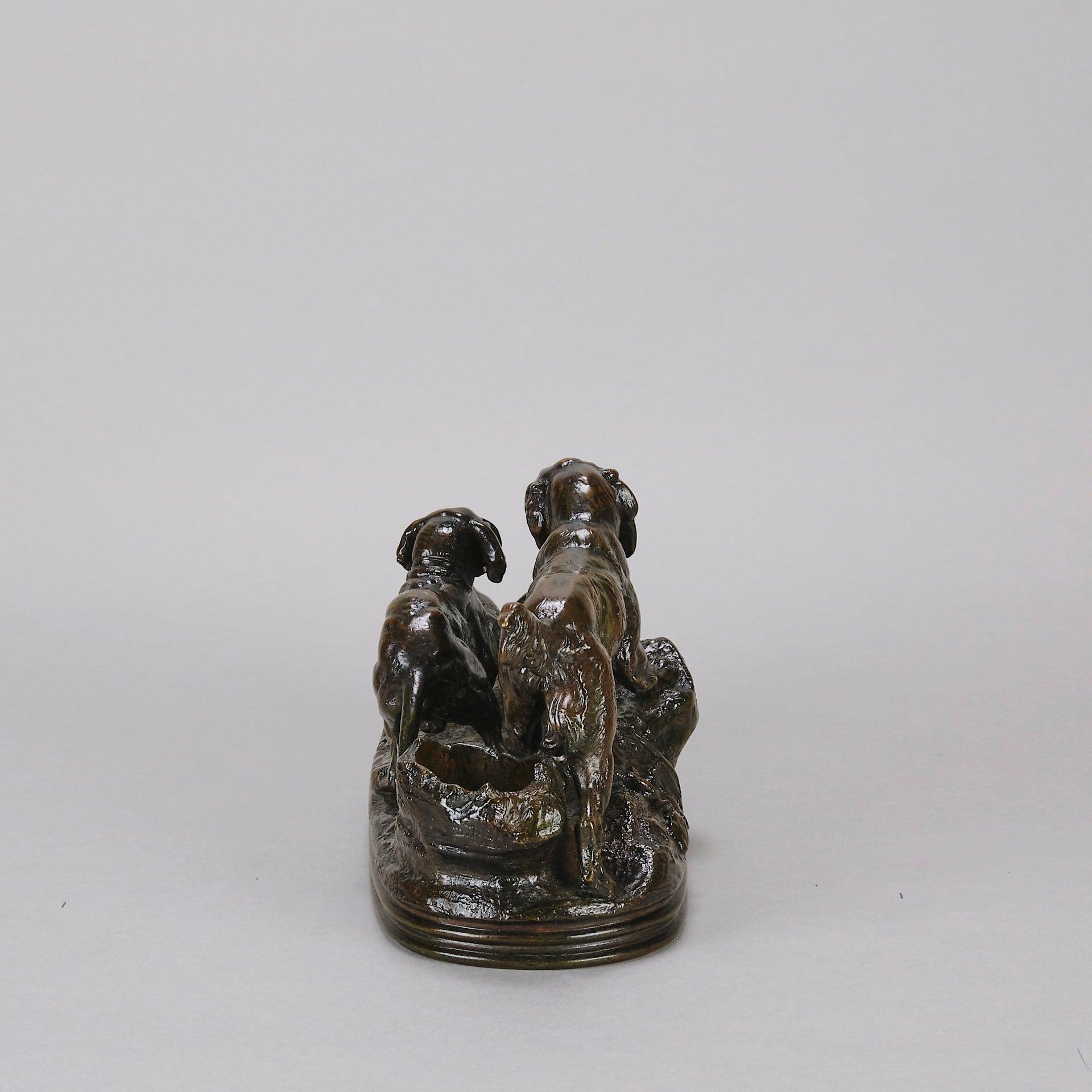 Barye Dogs - Antoine Barye Bronze - Hickmet Fine Arts