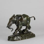 Antoine Louis Barye Elephant - Antique Bronze - Hickmet Fine Arts