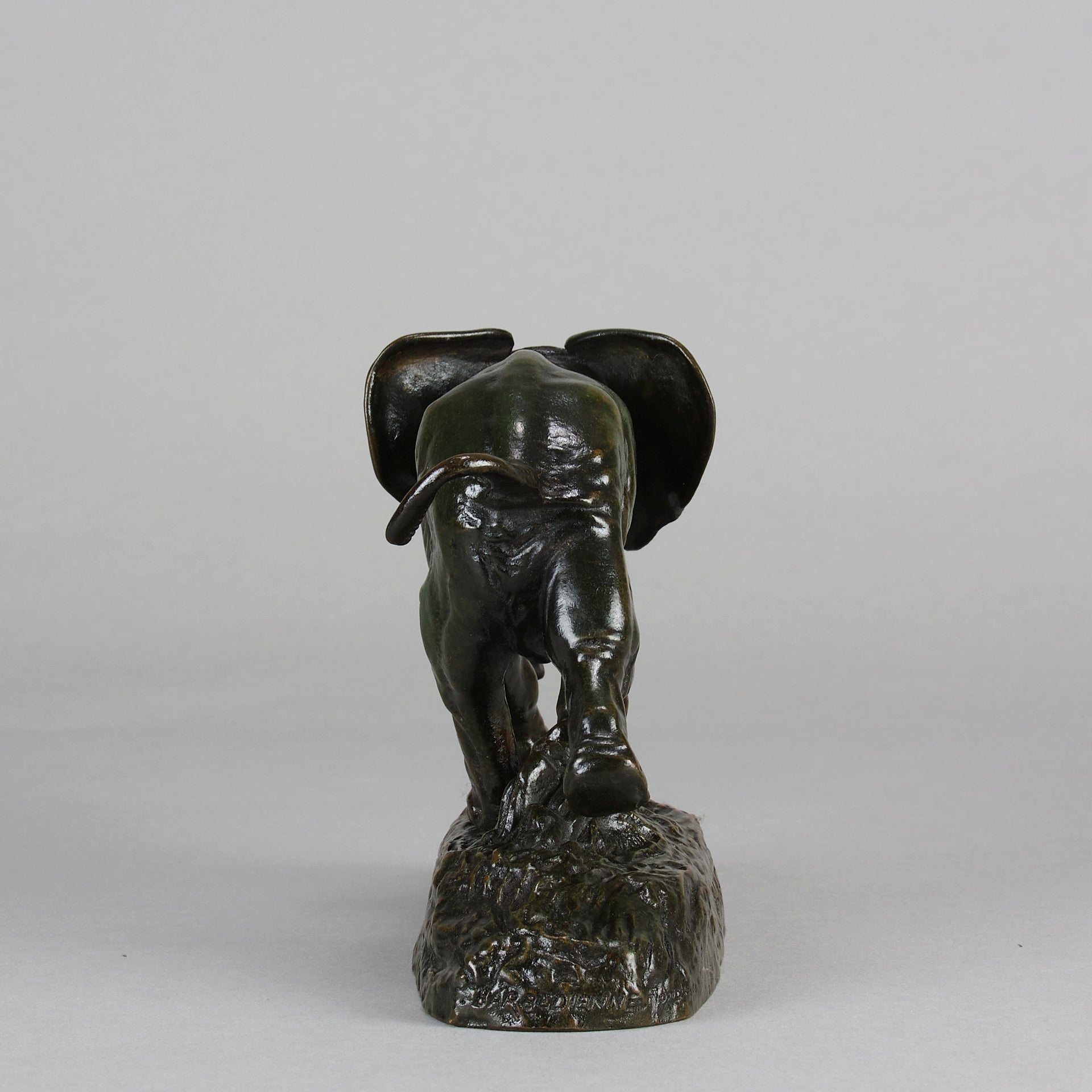 Antoine Louis Barye Elephant - Antique Bronze - Hickmet Fine Arts
