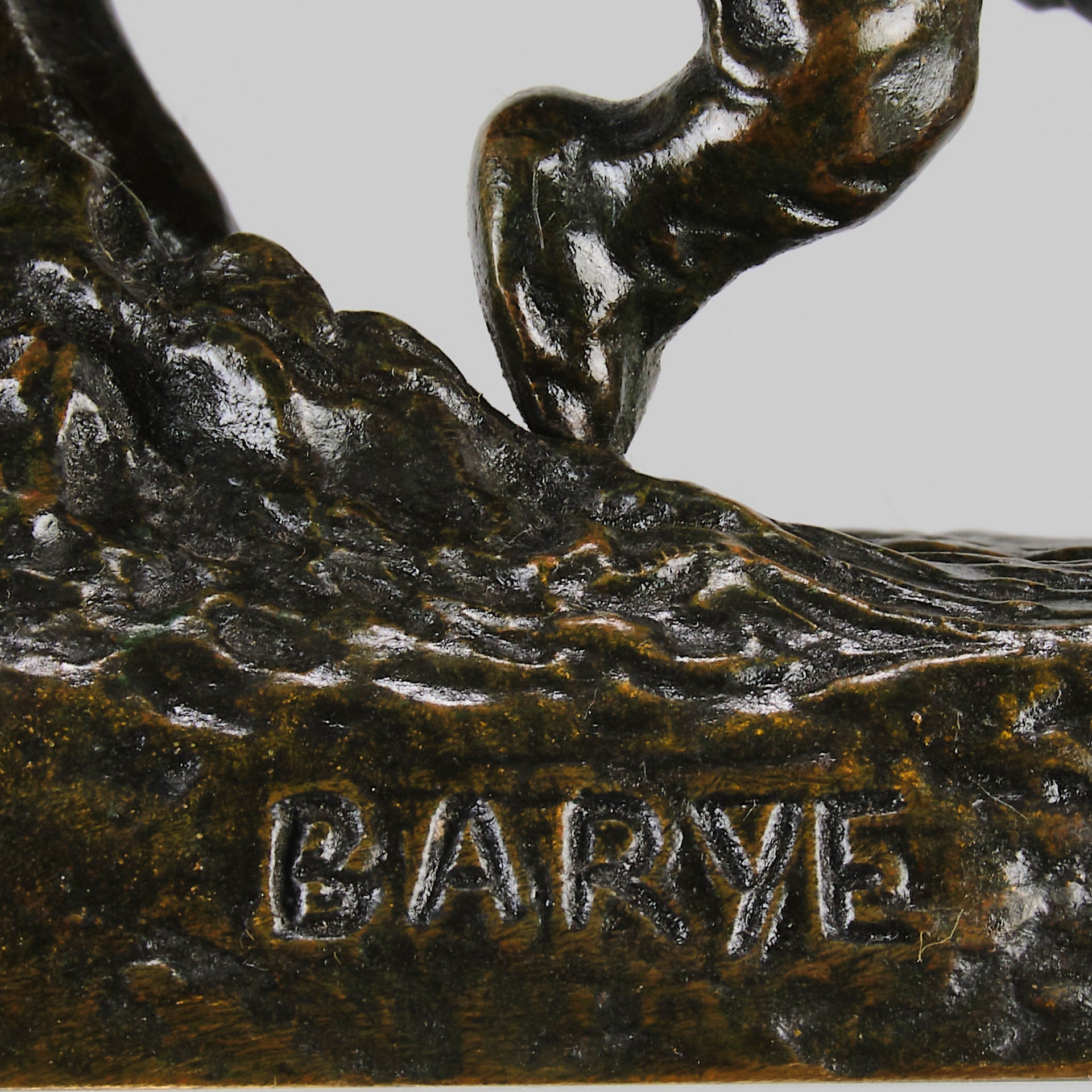 Antoine Louis Barye Elephant - Antique Bronze - Hickmet Fine Arts