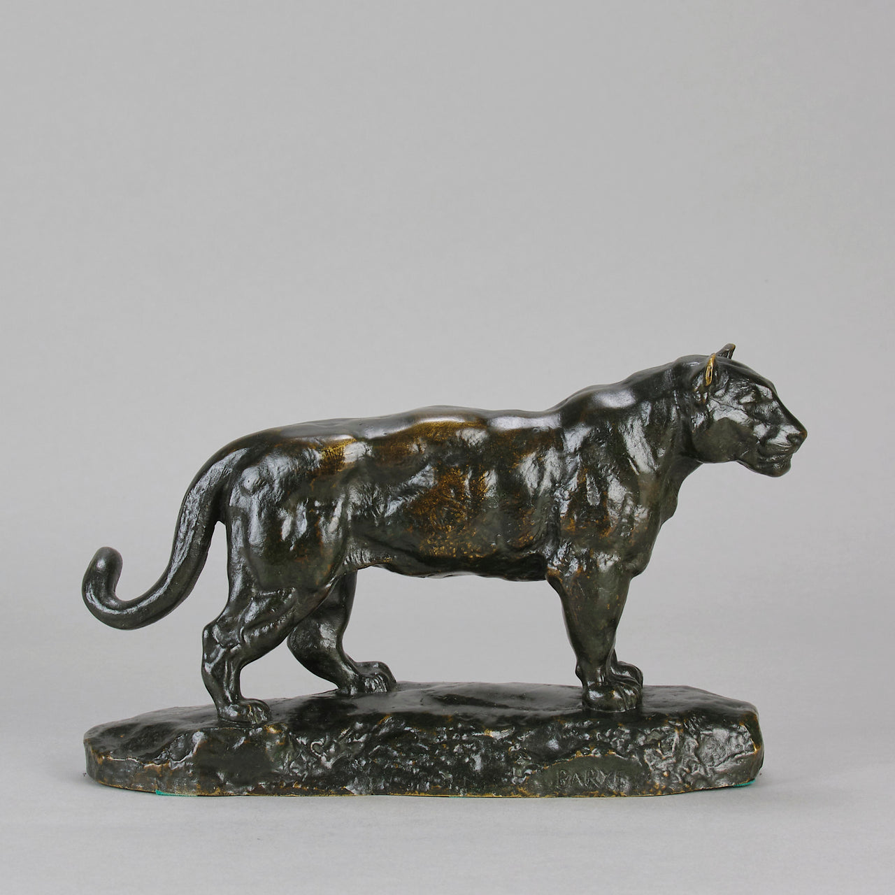 Barye Jaguar - Antoine L Bayre Jaguar Debout - Hickmet Fine Arts