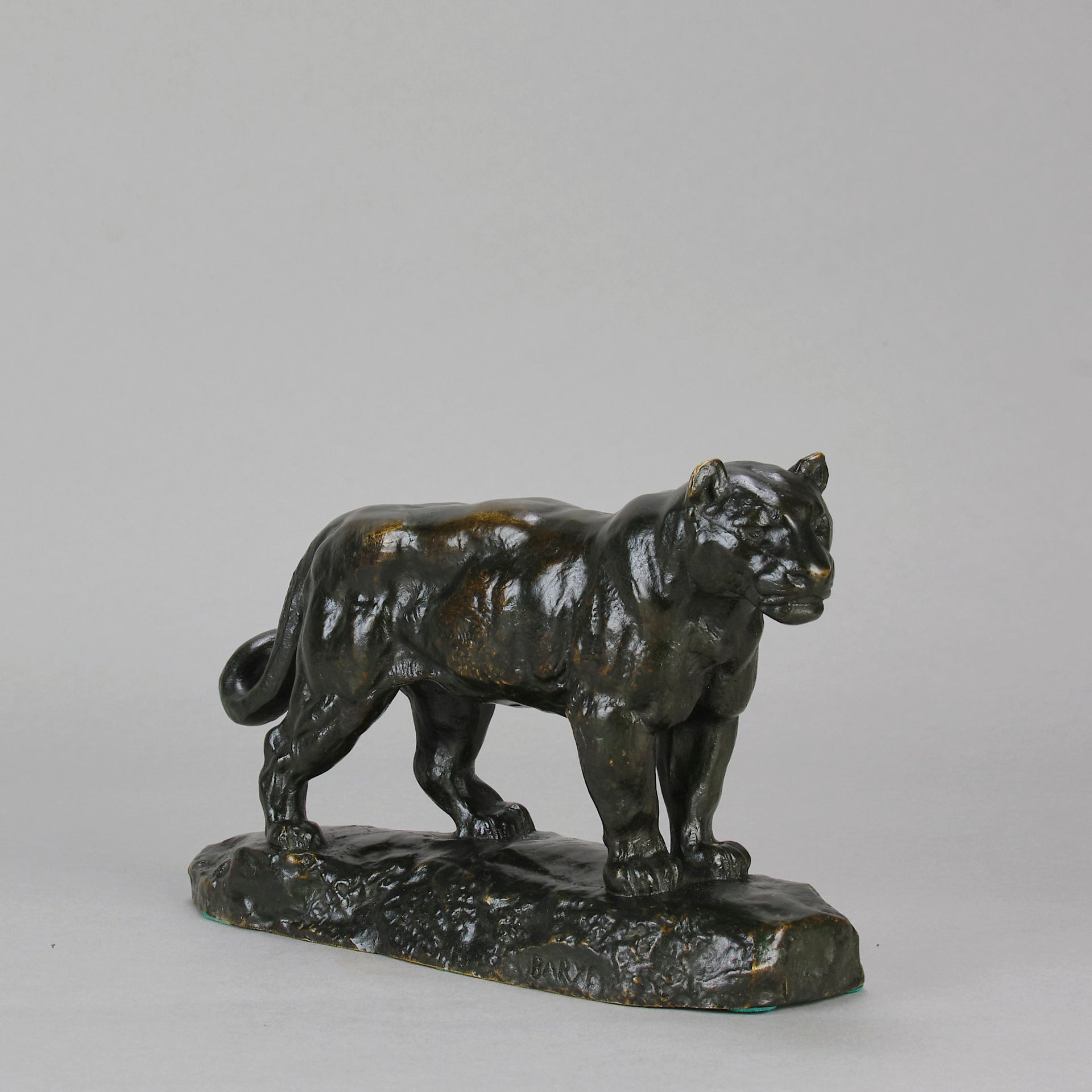 Barye Jaguar - Antoine L Bayre Jaguar Debout - Hickmet Fine Arts