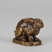Antoine Louis Barye Rabbit - Antique Bronze - Hickmet Fine Arts