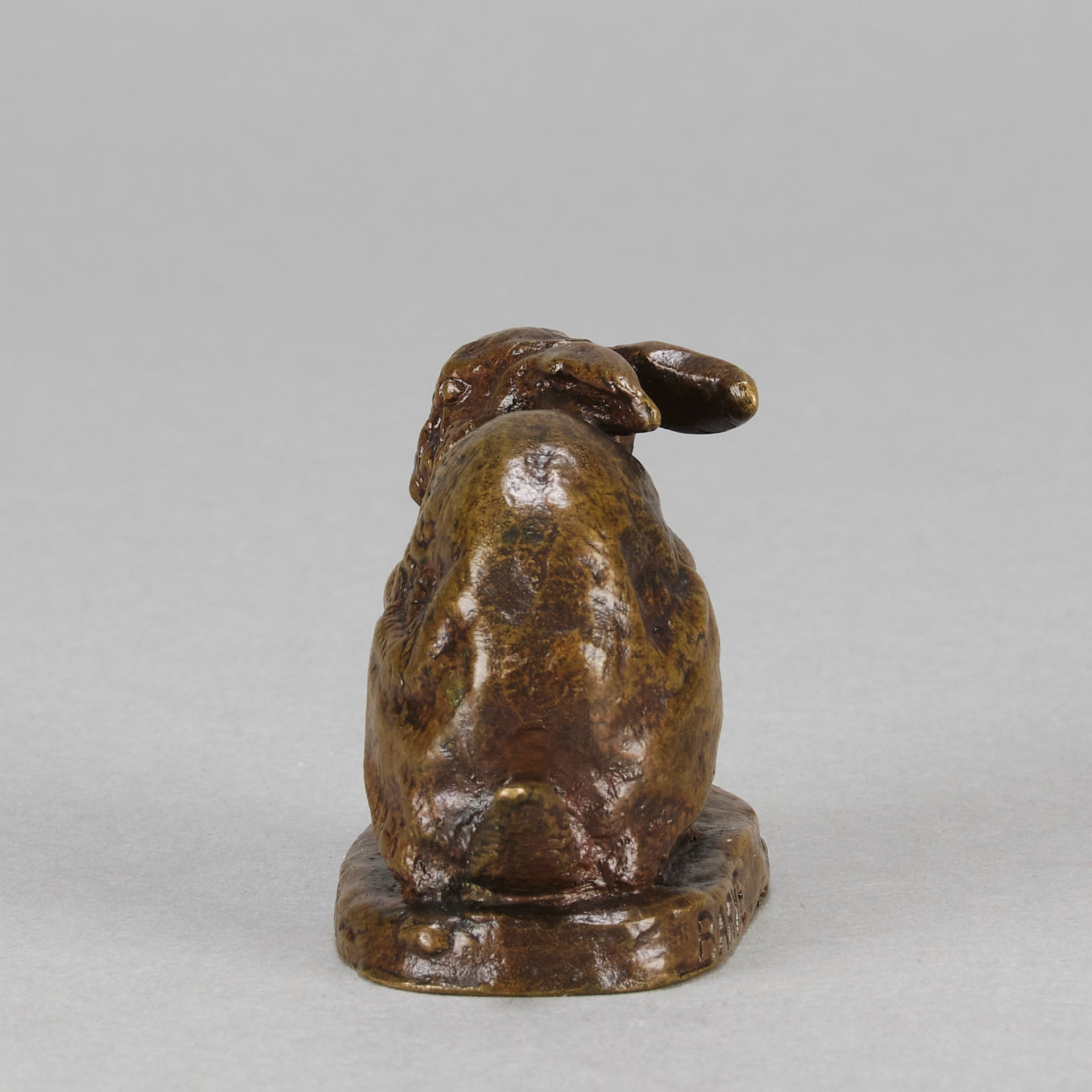 Antoine Louis Barye Rabbit - Antique Bronze - Hickmet Fine Arts