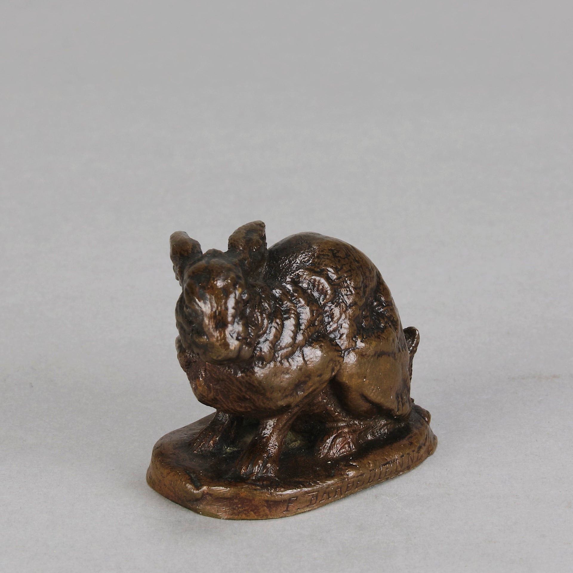 Barye Rabbit - Antoine Barye Bronze - Hickmet Fine Arts