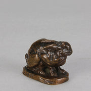Barye Rabbit - Antoine Barye Bronze - Hickmet Fine Arts