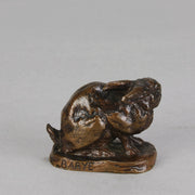 Barye Rabbit - Antoine Barye Bronze - Hickmet Fine Arts
