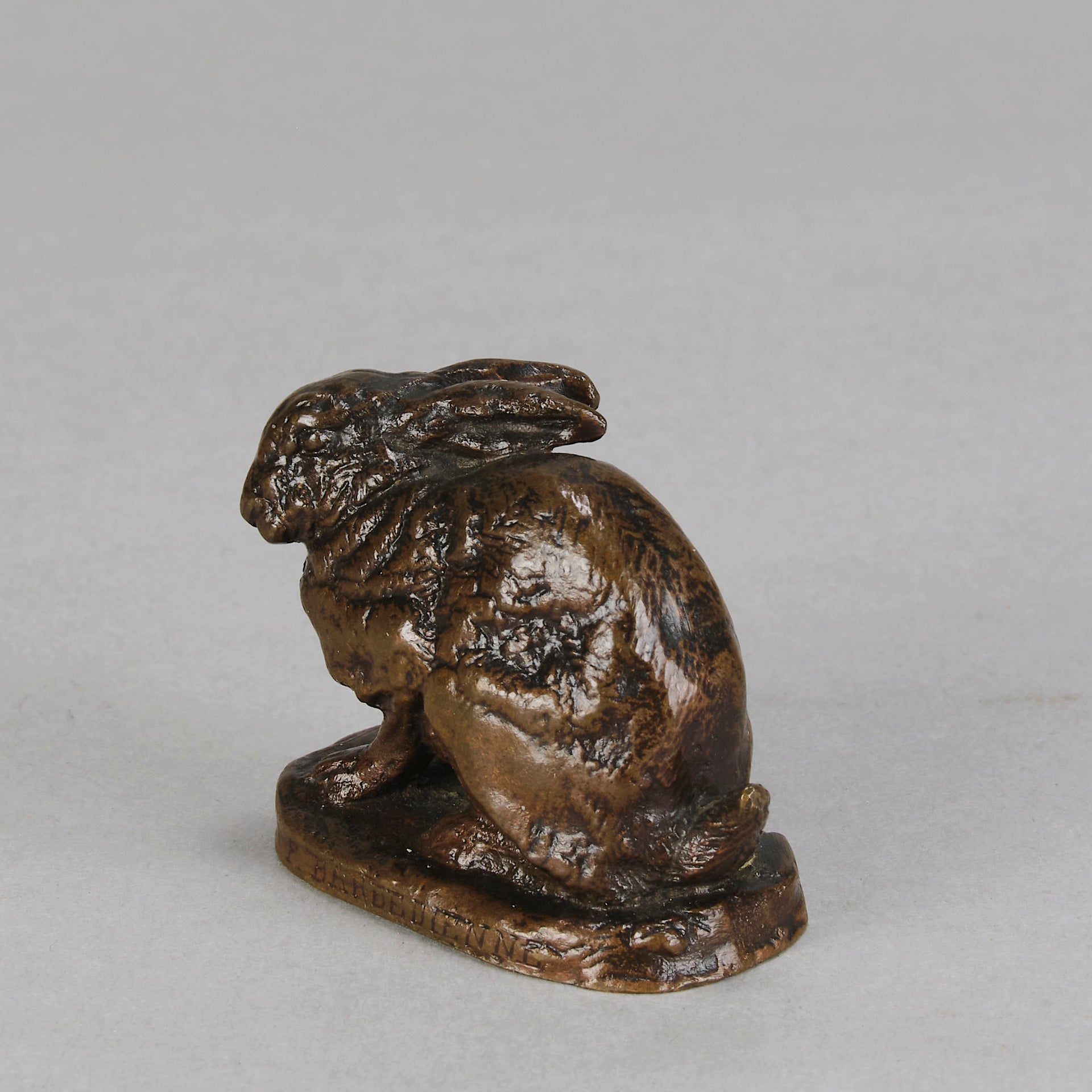 Barye Rabbit - Antoine Barye Bronze - Hickmet Fine Arts