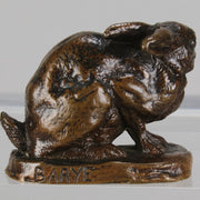 Barye Rabbit - Antoine Barye Bronze - Hickmet Fine Arts