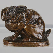 Barye Rabbit - Antoine Barye Bronze - Hickmet Fine Arts