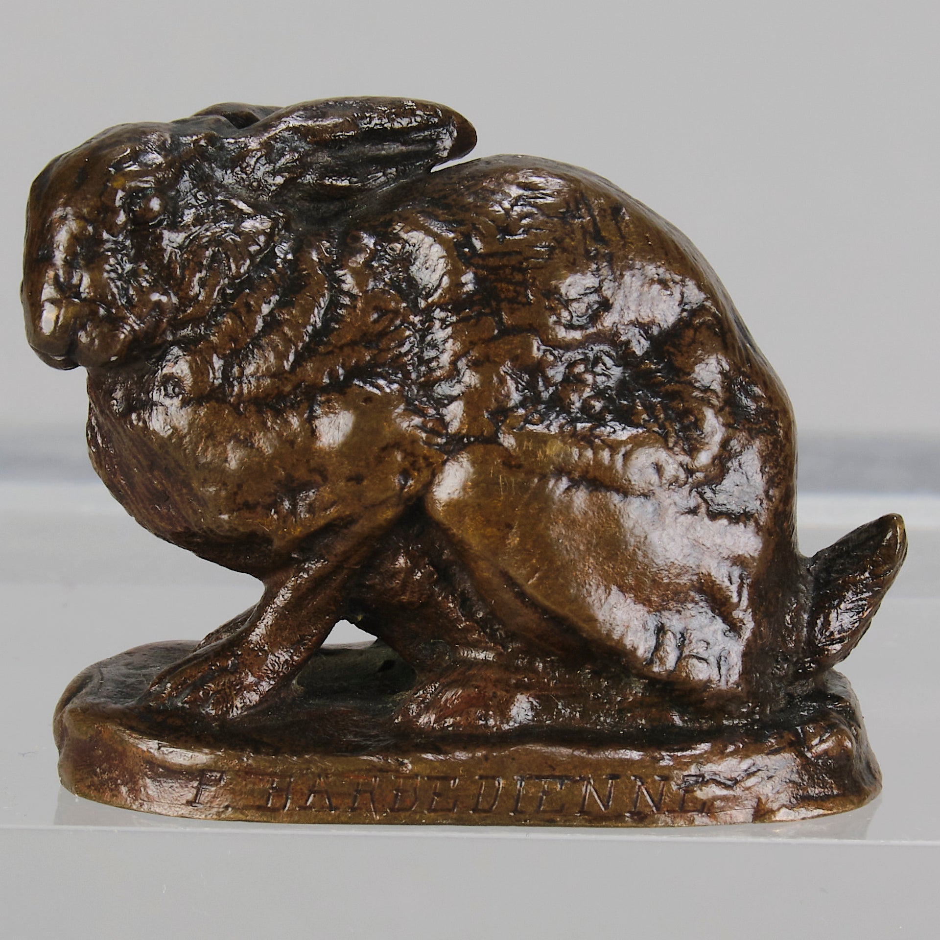 Barye Rabbit - Antoine Barye Bronze - Hickmet Fine Arts