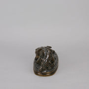 Barye Greyhound - Antoine Barye Levrier Couchee - Hickmet Fine Arts