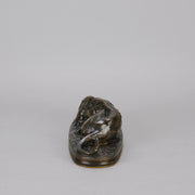 Barye Greyhound - Antoine Barye Levrier Couchee - Hickmet Fine Arts