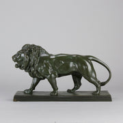 Barye Lion  - Antoine L Bayre 'Lion Qui Marche' - Hickmet Fine Arts