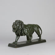 Barye Lion  - Antoine L Bayre 'Lion Qui Marche' - Hickmet Fine Arts