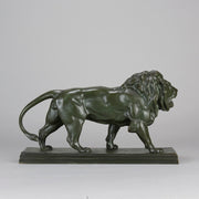 Barye Lion  - Antoine L Bayre 'Lion Qui Marche' - Hickmet Fine Arts