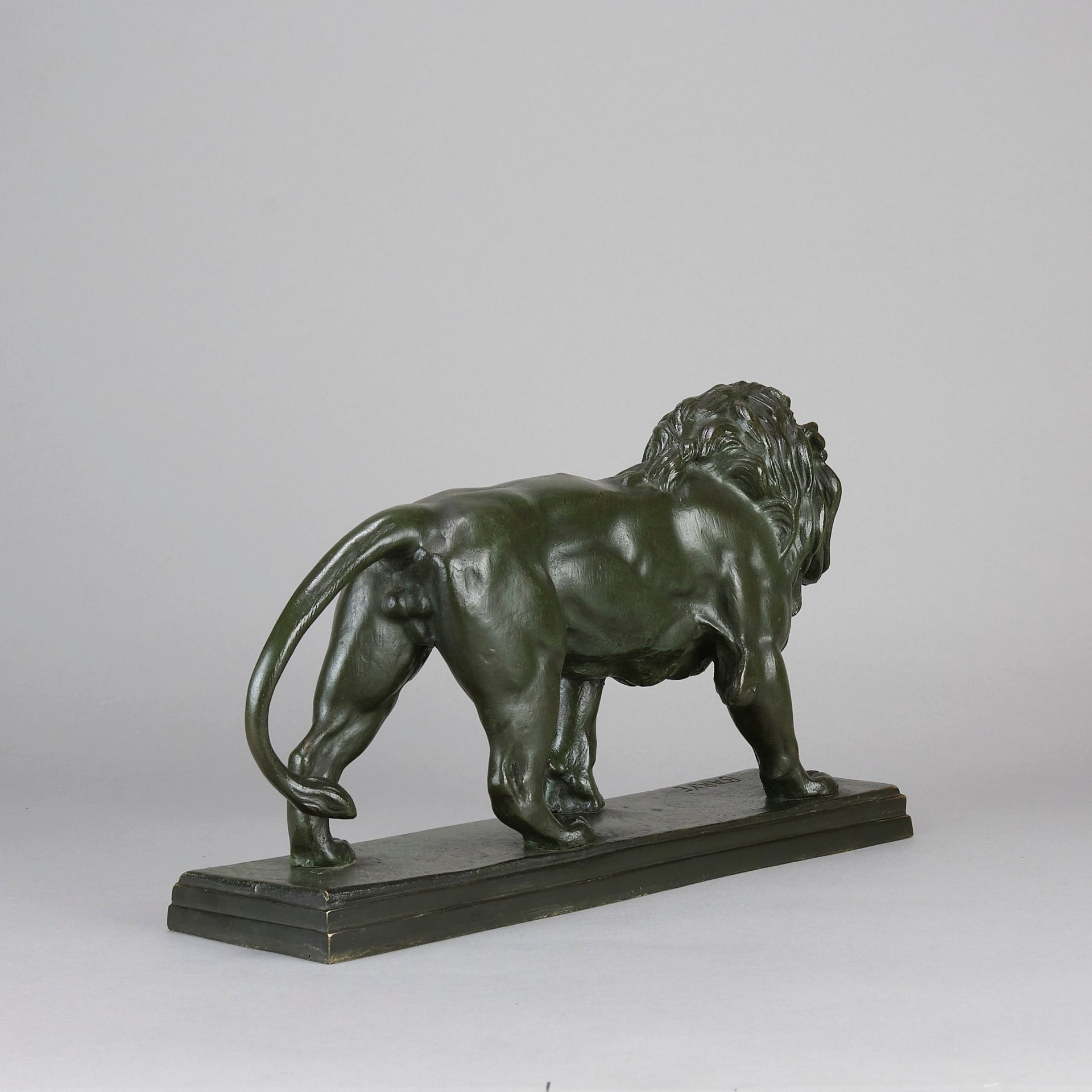 Barye Lion  - Antoine L Bayre 'Lion Qui Marche' - Hickmet Fine Arts