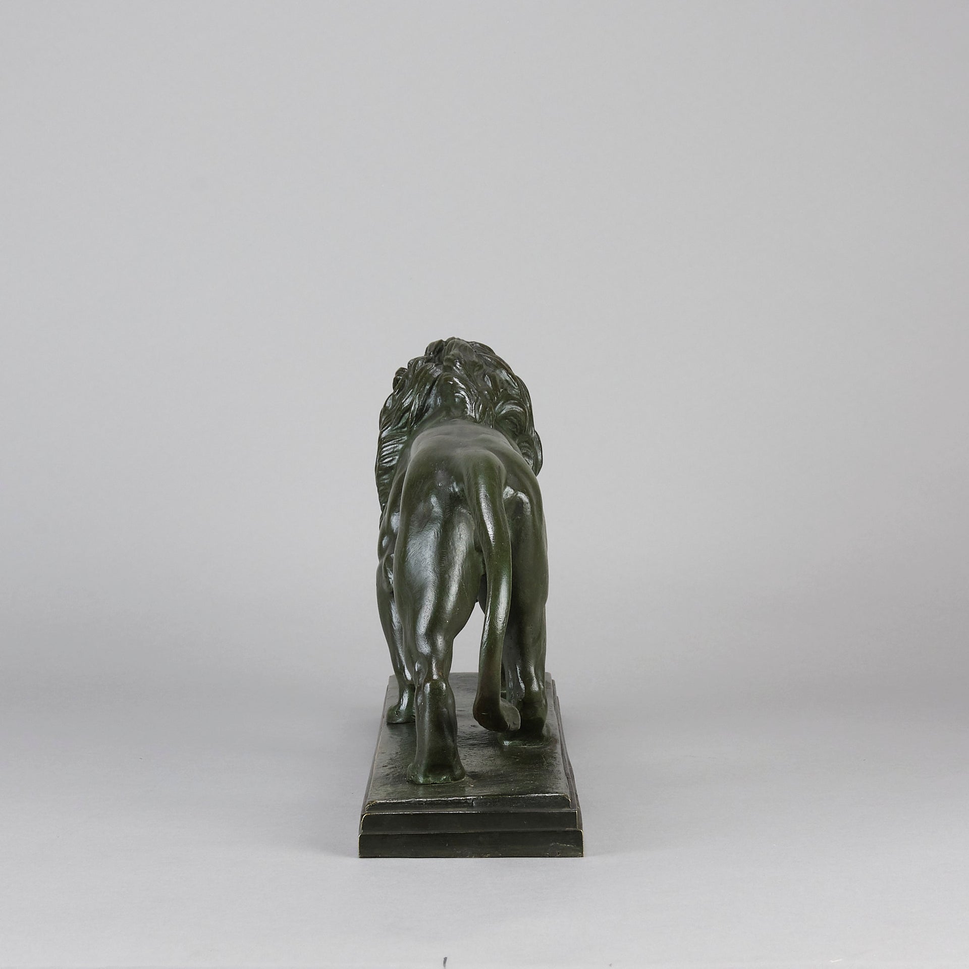 Barye Lion  - Antoine L Bayre 'Lion Qui Marche' - Hickmet Fine Arts