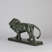 Barye Lion  - Antoine L Bayre 'Lion Qui Marche' - Hickmet Fine Arts
