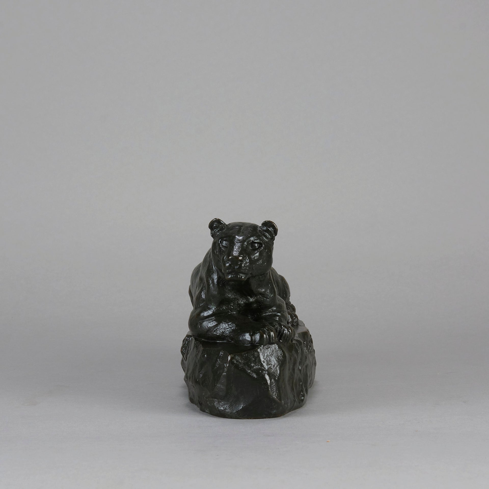 Barye Panther - Antoine L Bayre Panthere de l'Inde - Hickmet Fine Arts