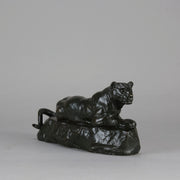 Barye Panther - Antoine L Bayre Panthere de l'Inde - Hickmet Fine Arts