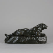 Barye Panther - Antoine L Bayre Panthere de l'Inde - Hickmet Fine Arts