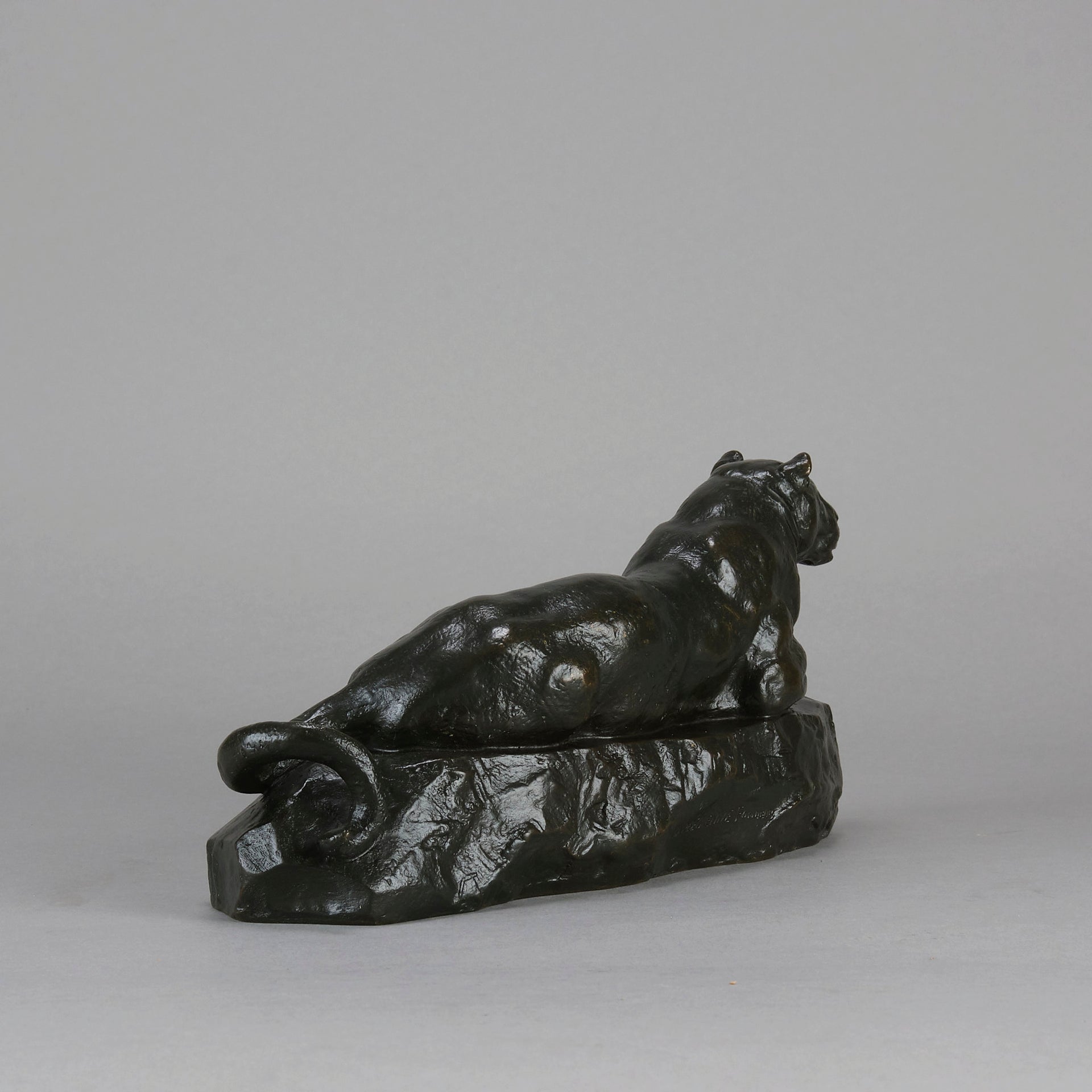 Barye Panther - Antoine L Bayre Panthere de l'Inde - Hickmet Fine Arts