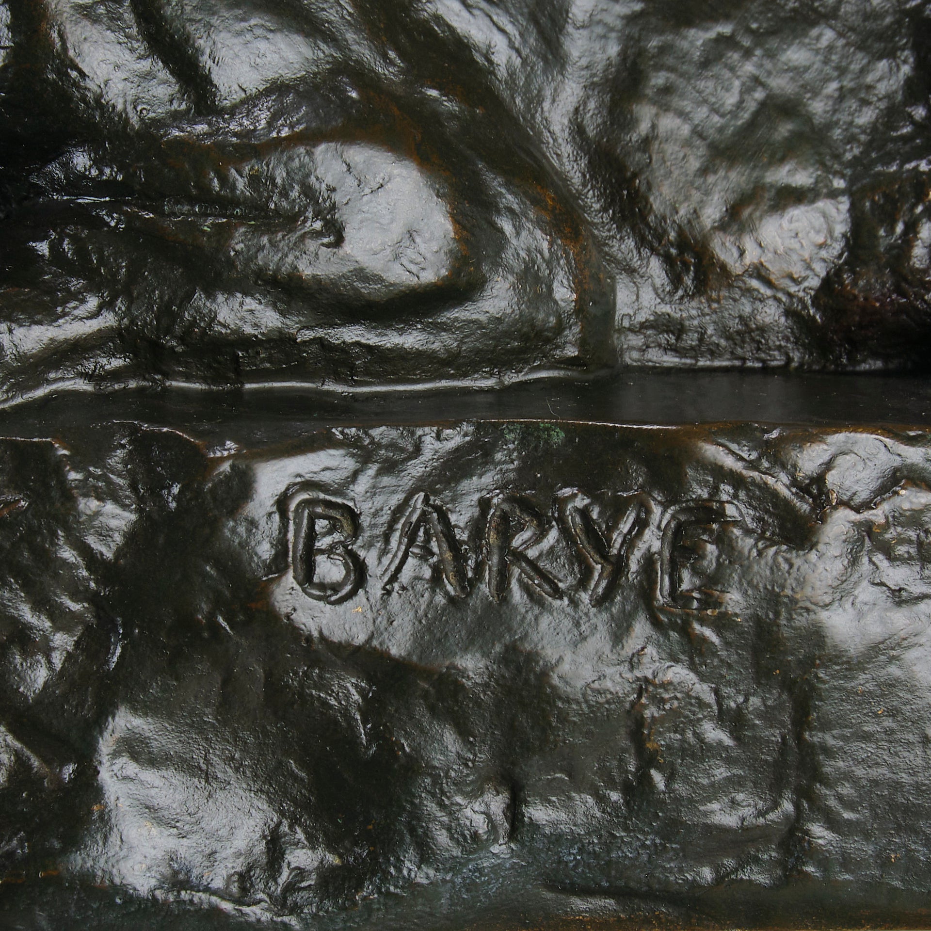 Barye Panther - Antoine L Bayre Panthere de l'Inde - Hickmet Fine Arts