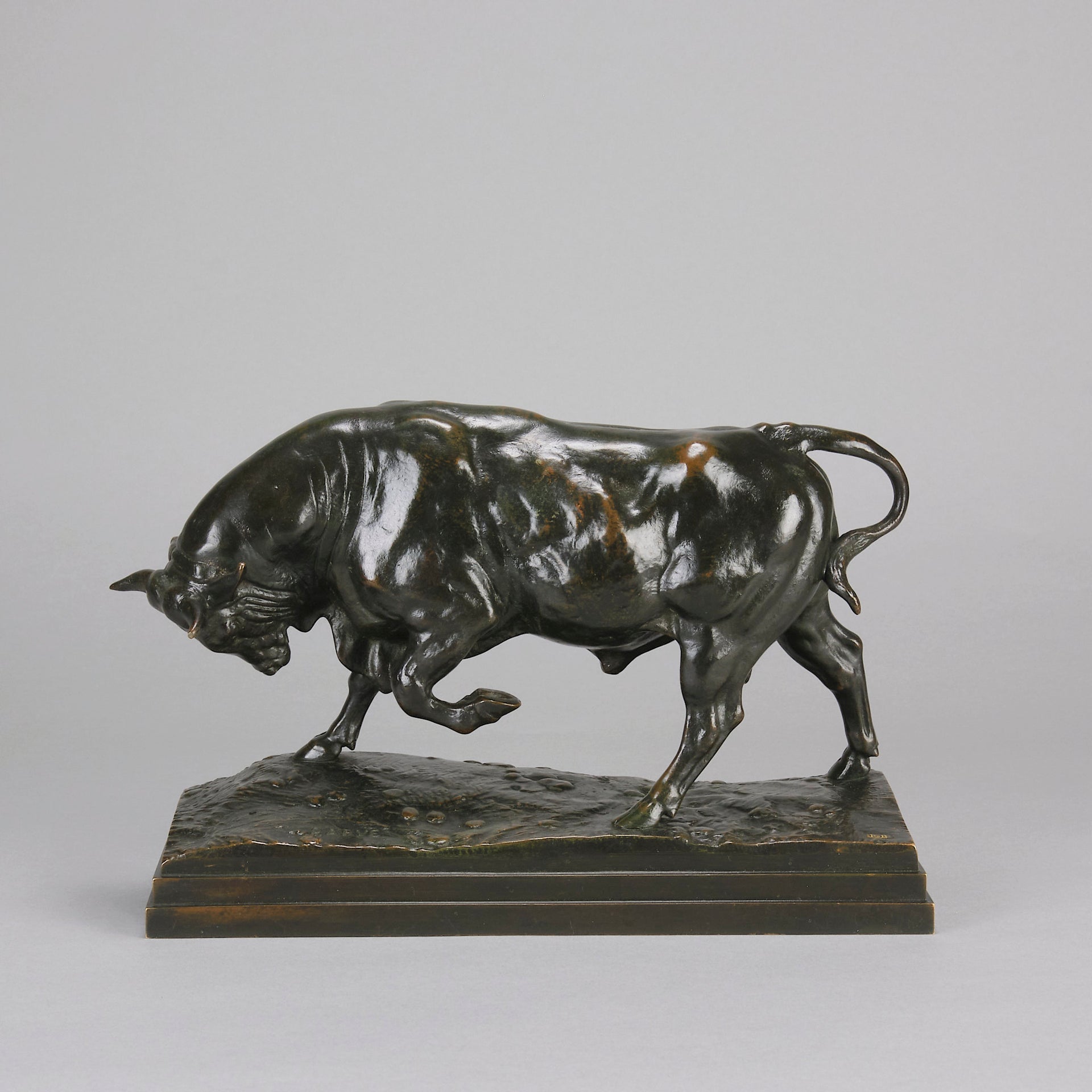 Barye Taureau Debout - Antoine Barye Bronze - Hickmet Fine Arts