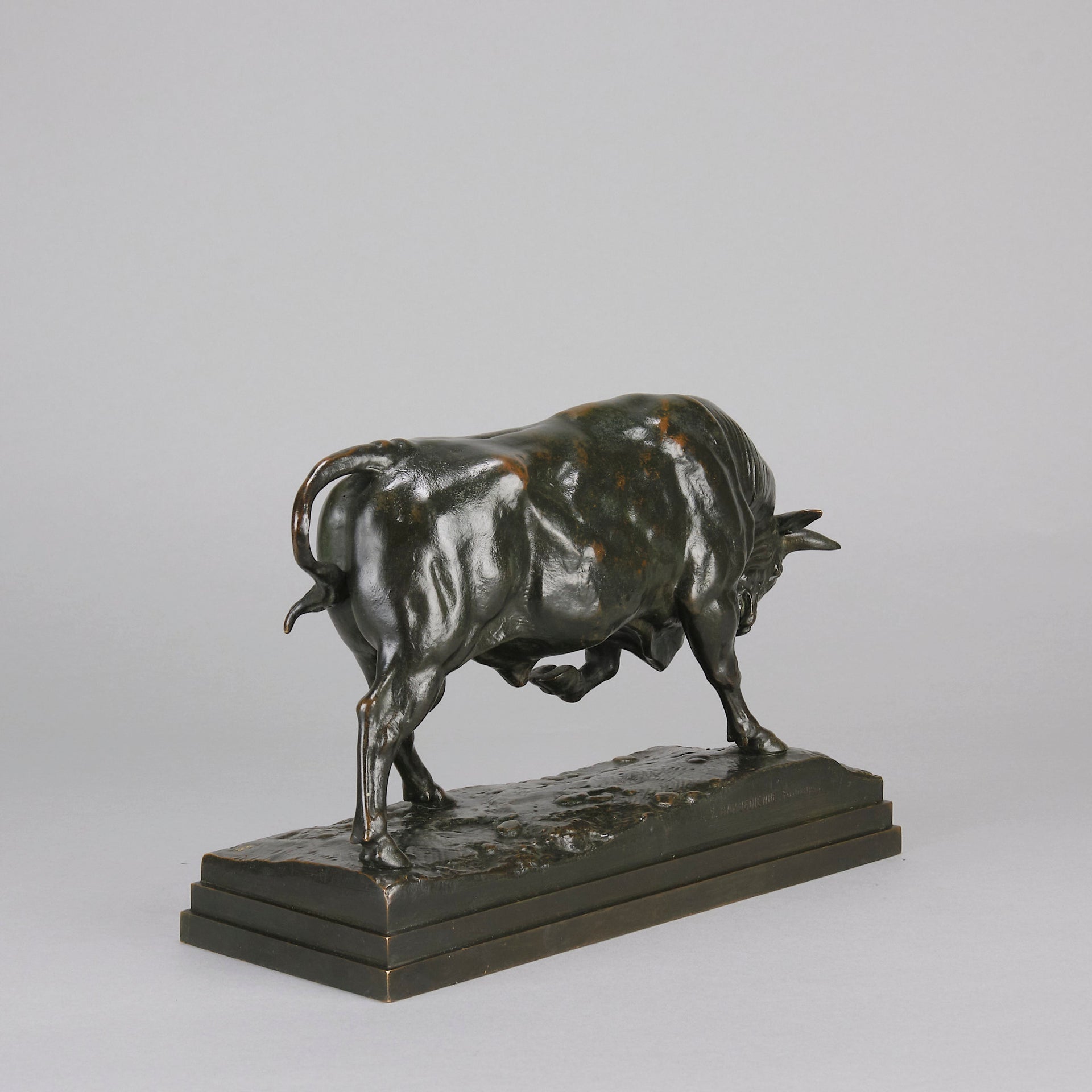 Barye Taureau Debout - Antoine Barye Bronze - Hickmet Fine Arts