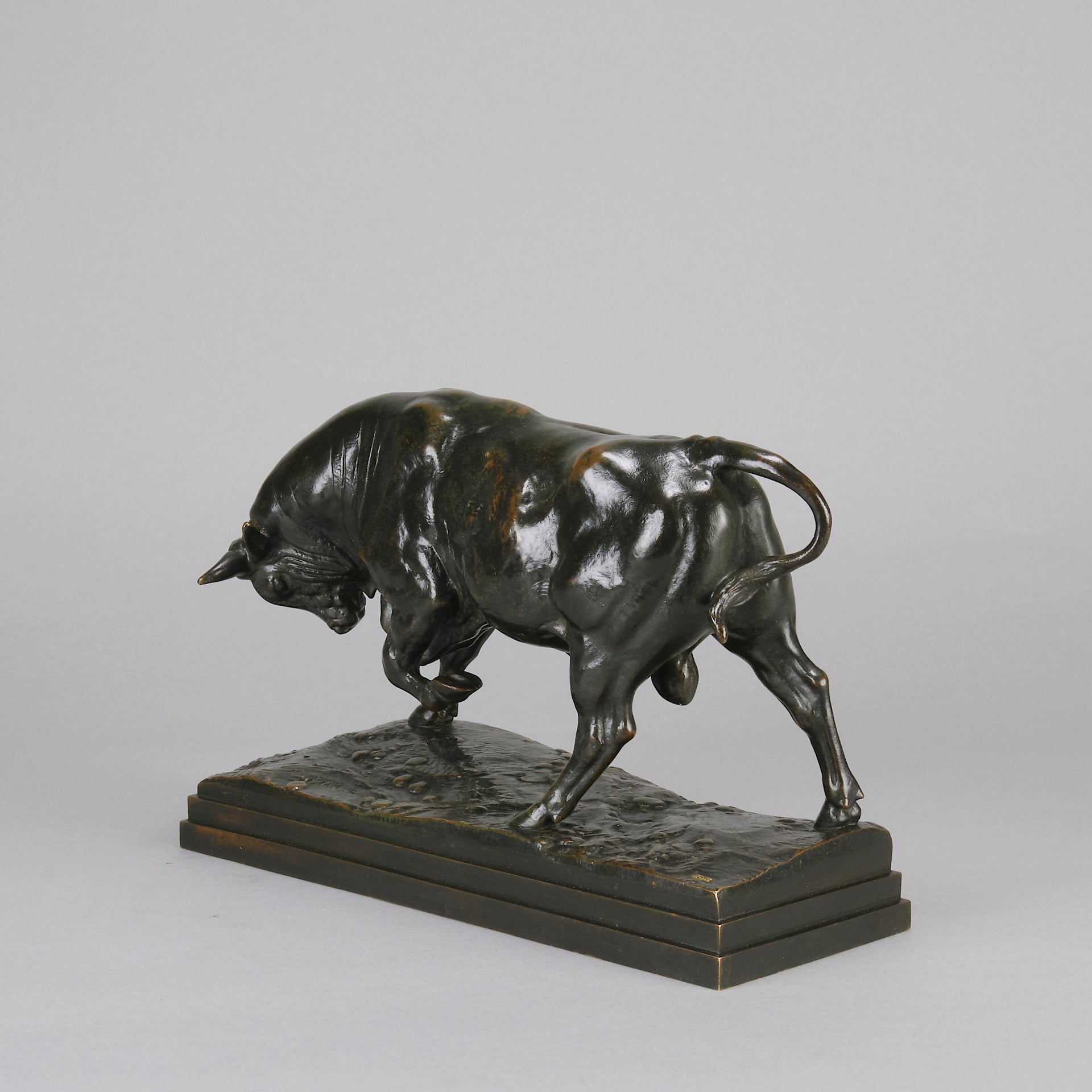 Barye Taureau Debout - Antoine Barye Bronze - Hickmet Fine Arts