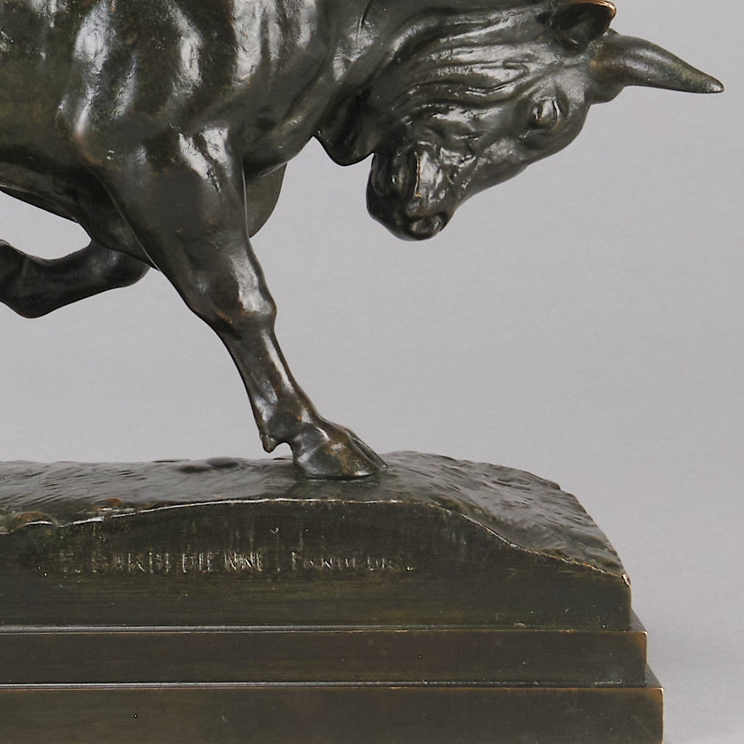Barye Taureau Debout - Antoine Barye Bronze - Hickmet Fine Arts