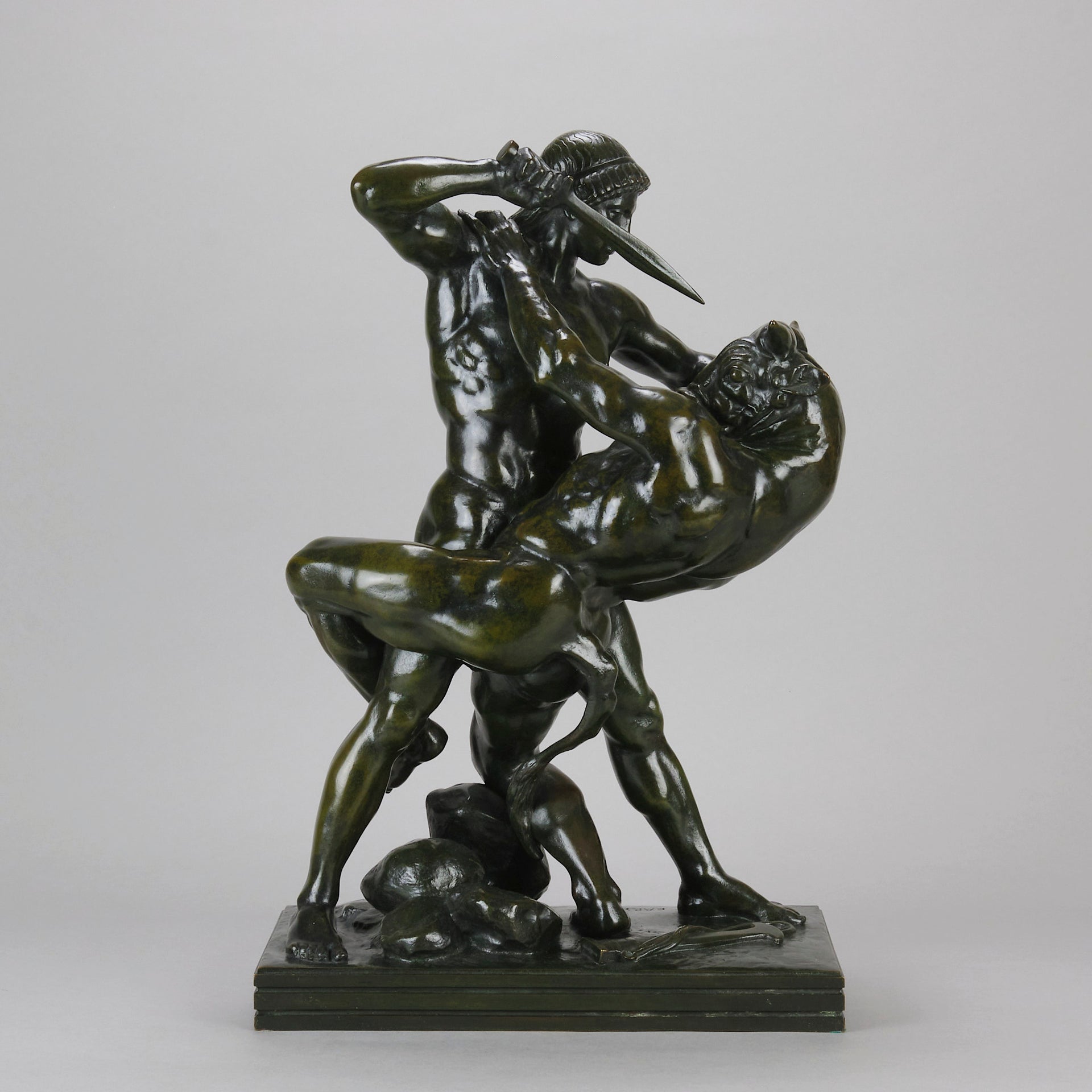 Barye Theseus and the Centaur - Barye Bronze - Hickmet Fine Arts