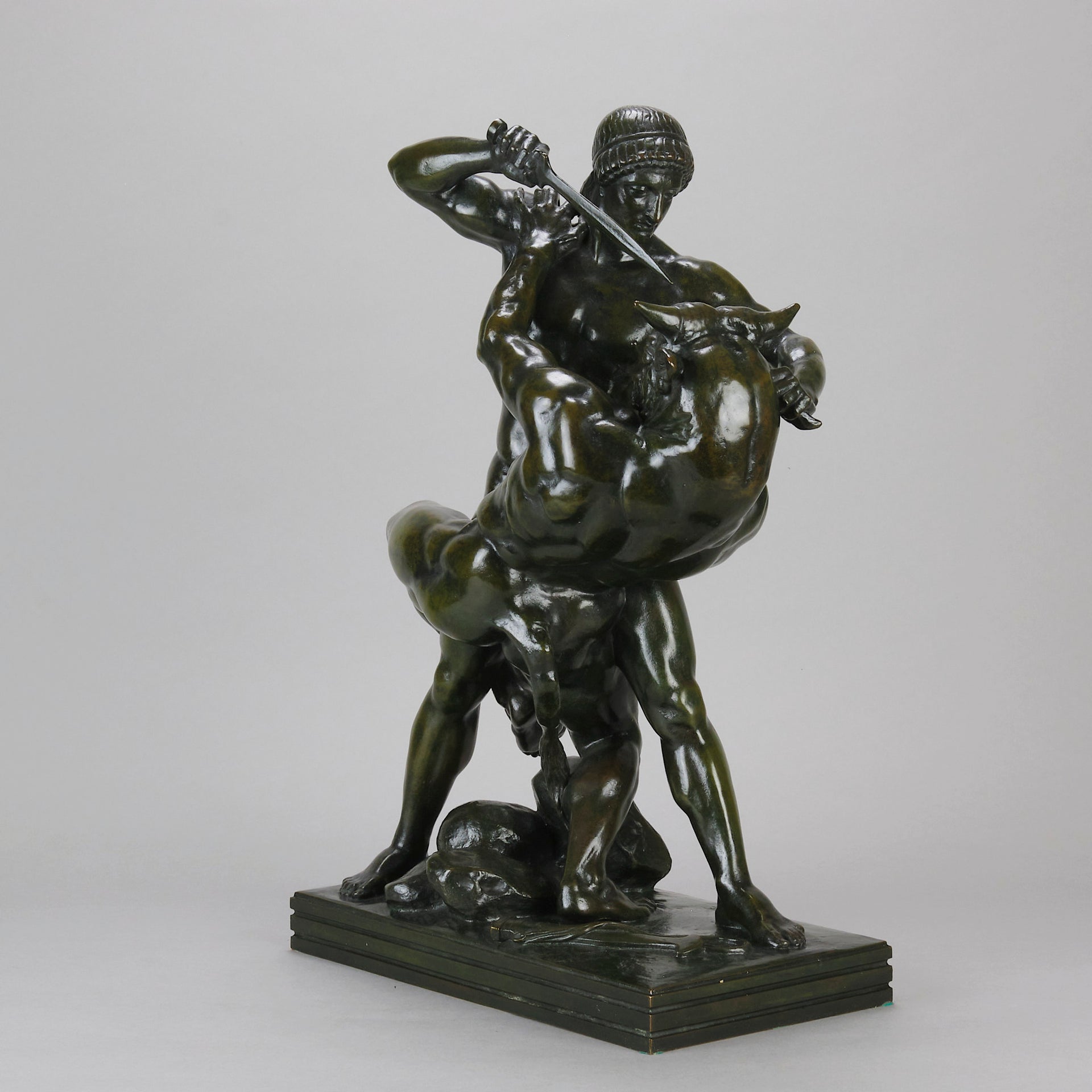 Barye Theseus and the Centaur - Barye Bronze - Hickmet Fine Arts