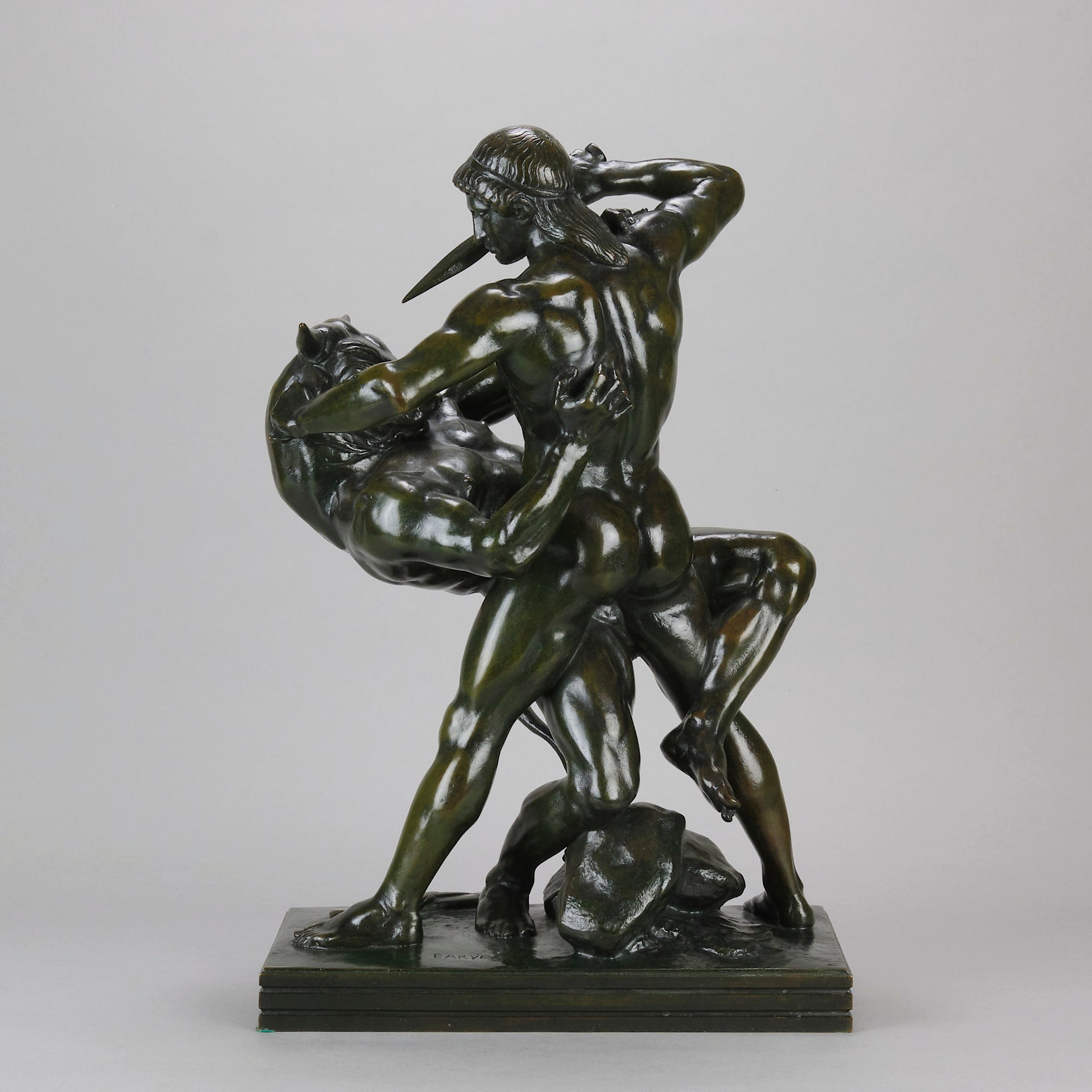 Barye Theseus and the Centaur - Barye Bronze - Hickmet Fine Arts