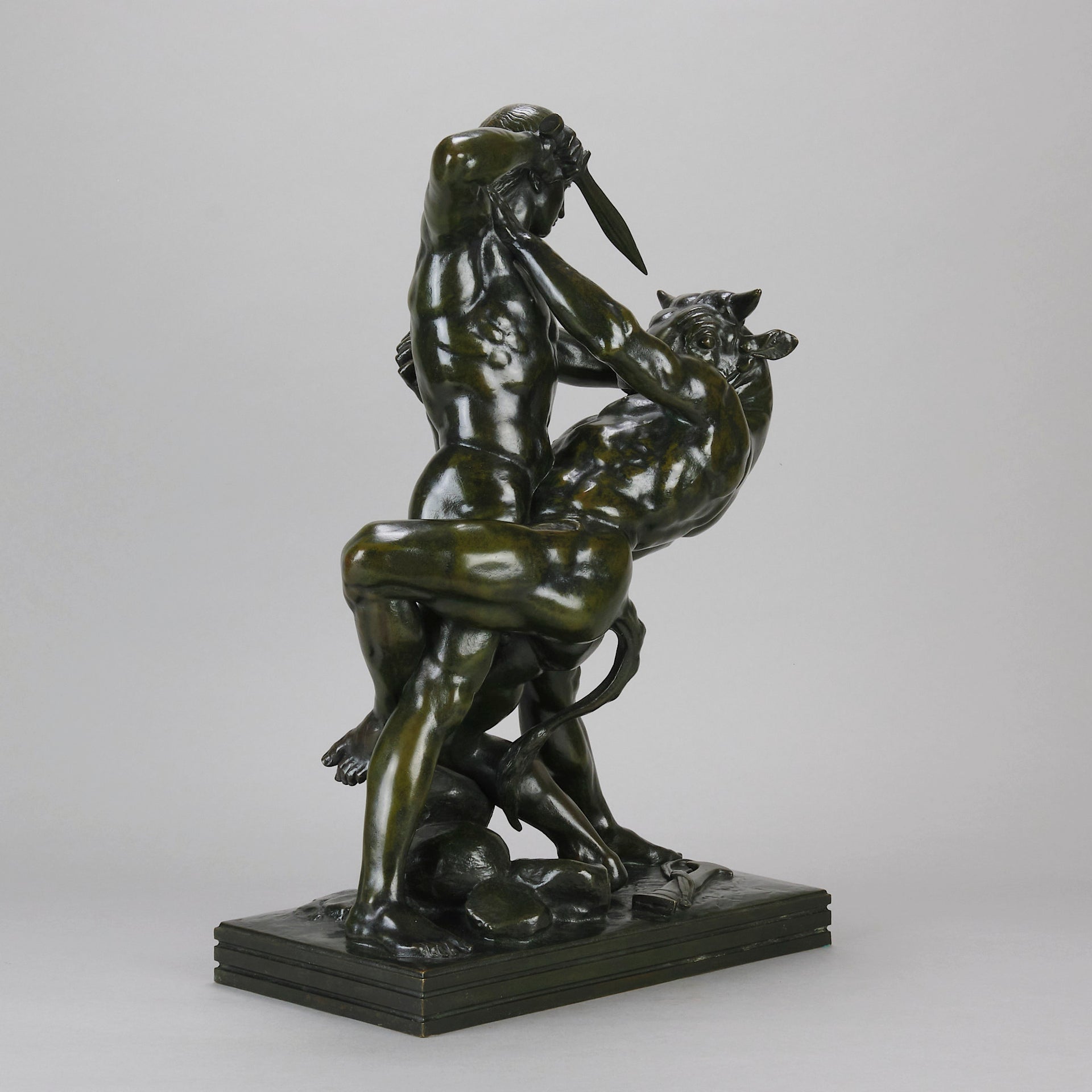 Barye Theseus and the Centaur - Barye Bronze - Hickmet Fine Arts