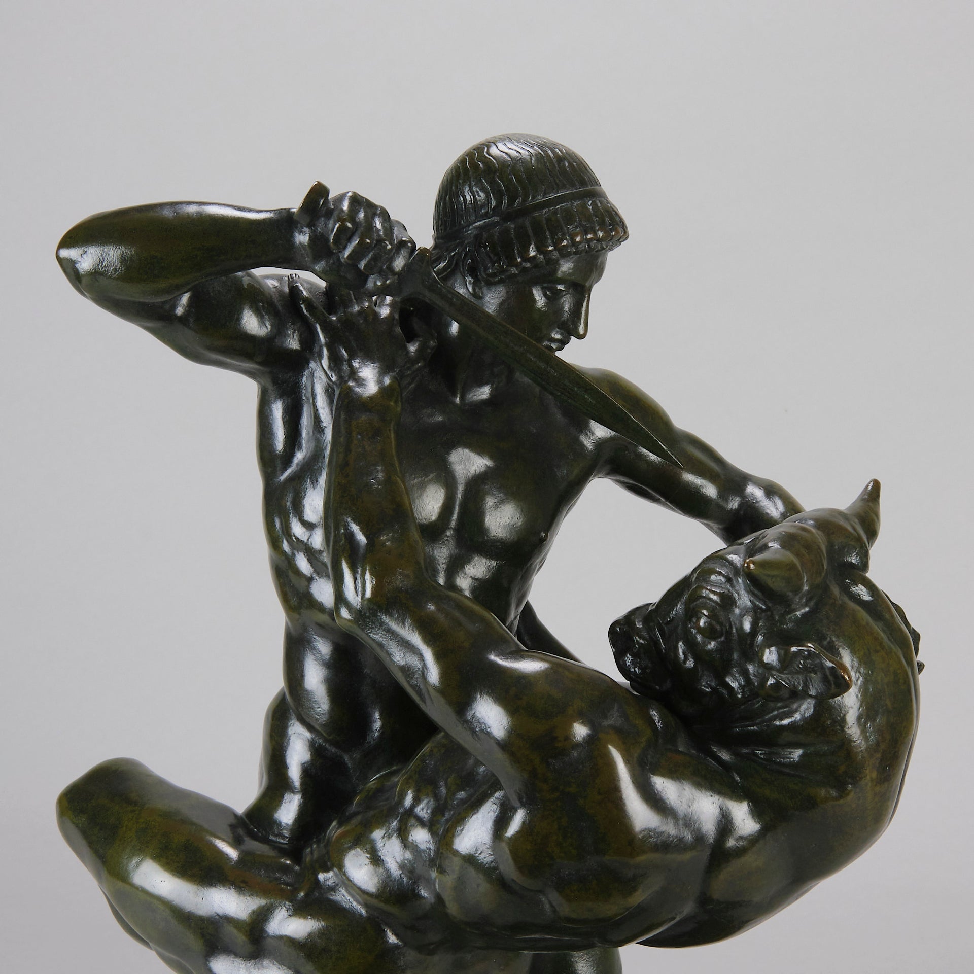 Barye Theseus and the Centaur - Barye Bronze - Hickmet Fine Arts