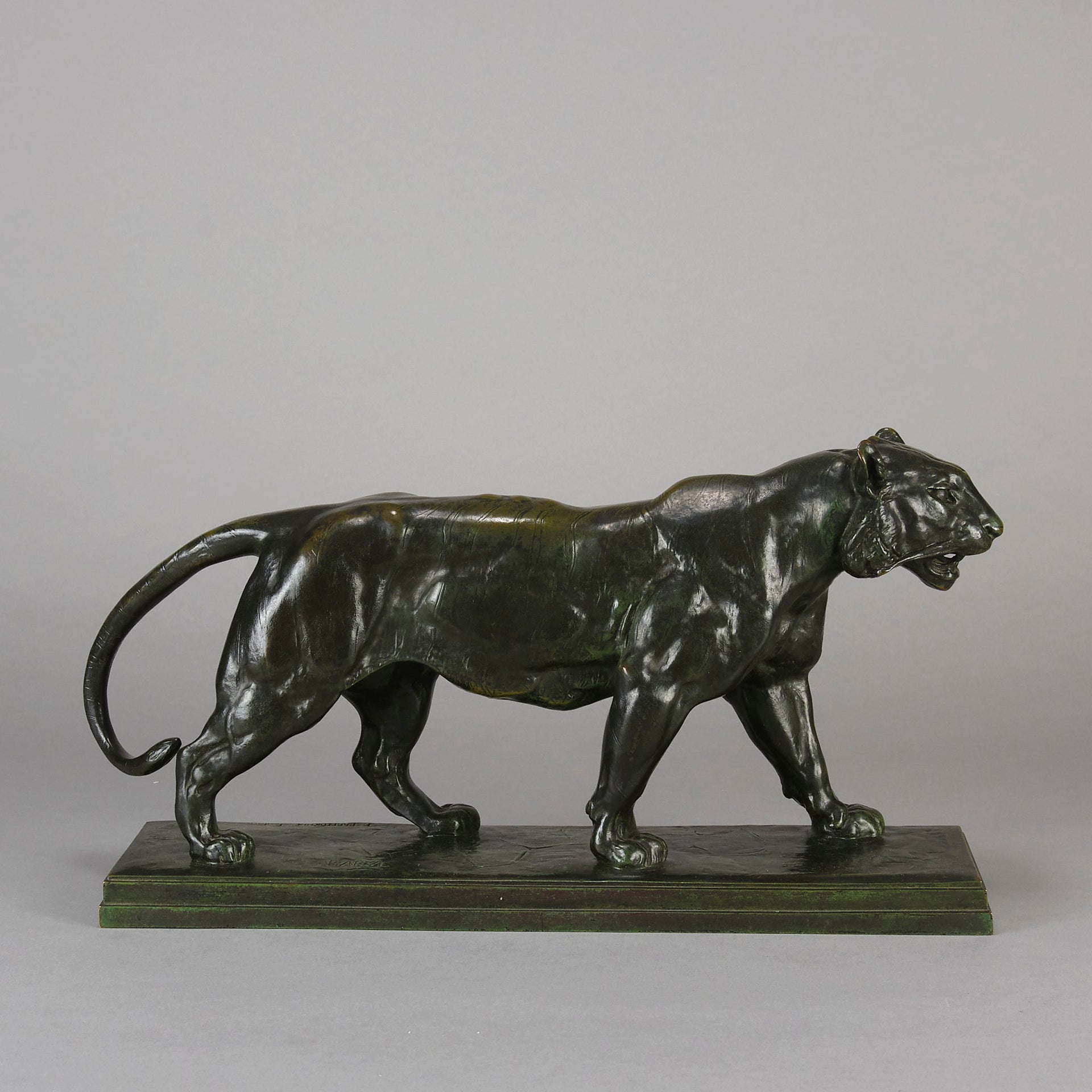 Barye Tiger - Antoine L Bayre 'Tigre Qui Marche' - Hickmet Fine Arts