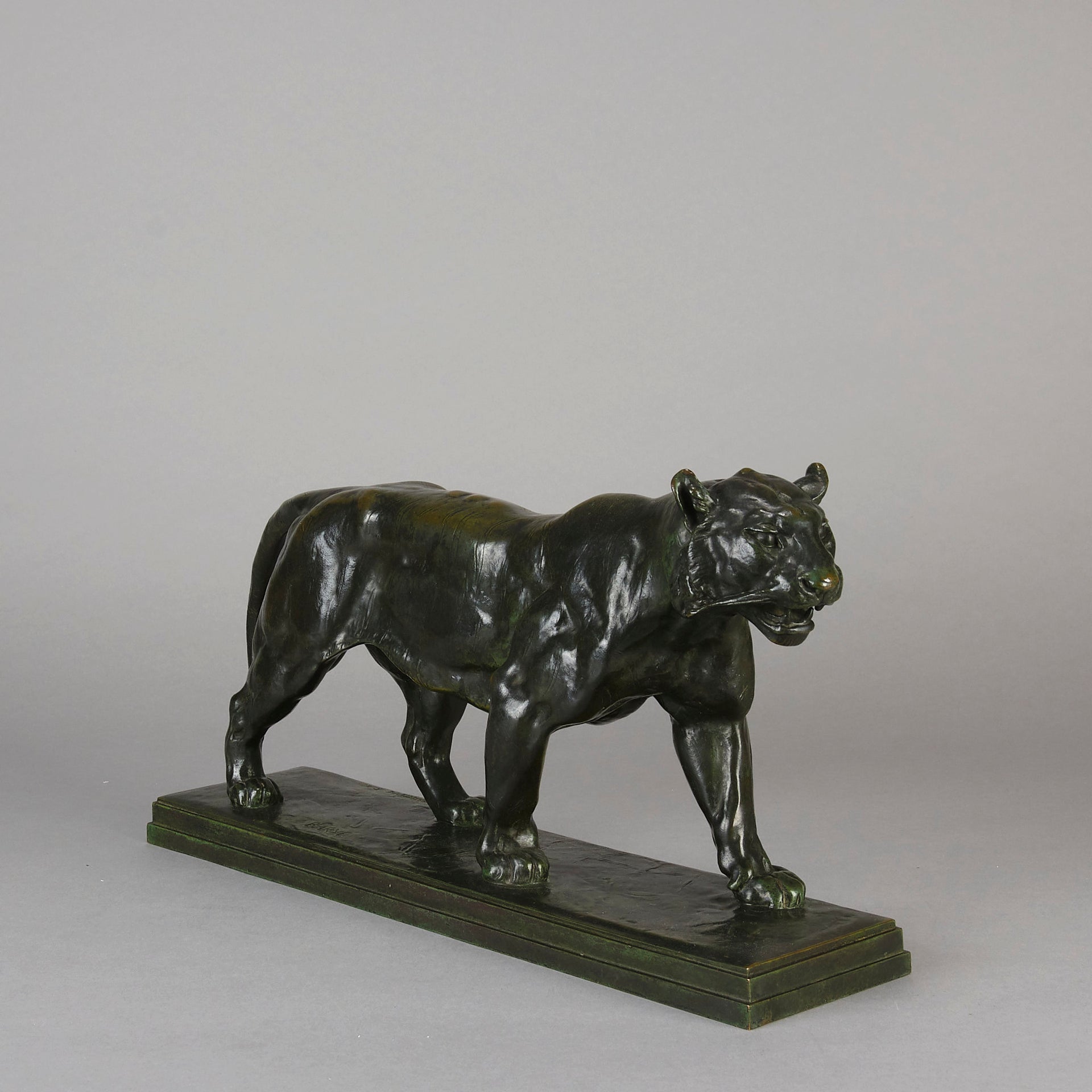 Barye Tiger - Antoine L Bayre 'Tigre Qui Marche' - Hickmet Fine Arts