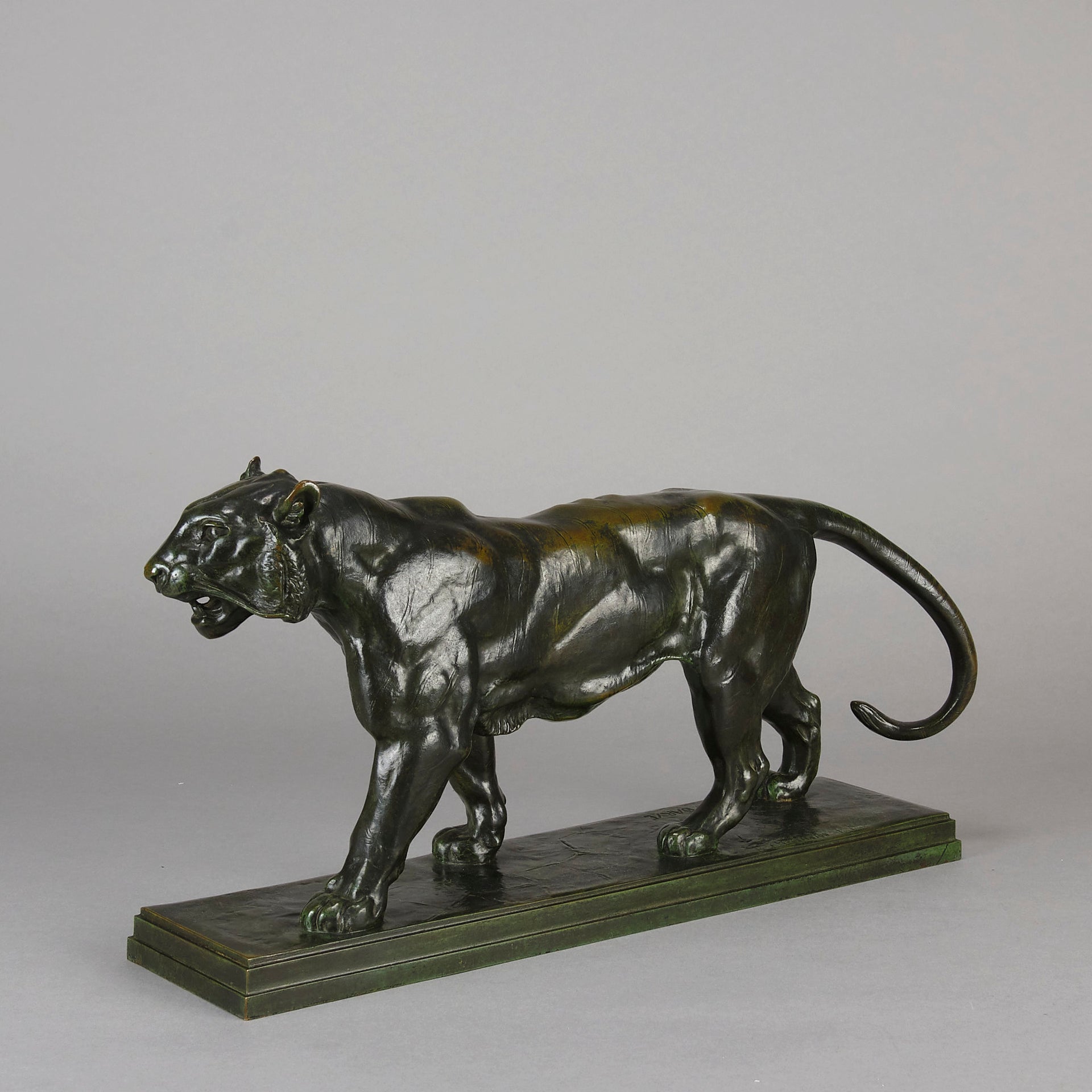 Barye Tiger - Antoine L Bayre 'Tigre Qui Marche' - Hickmet Fine Arts