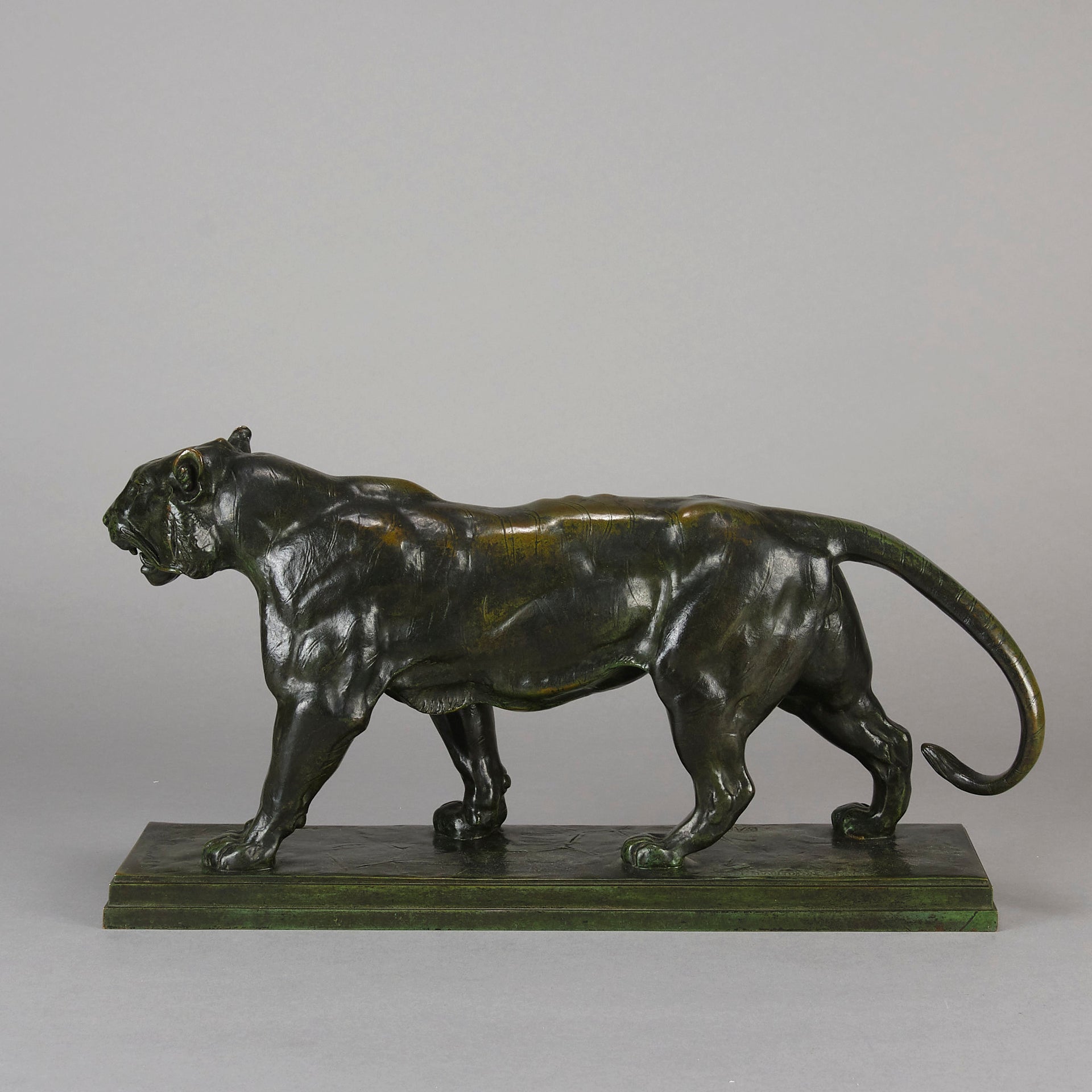 Barye Tiger - Antoine L Bayre 'Tigre Qui Marche' - Hickmet Fine Arts