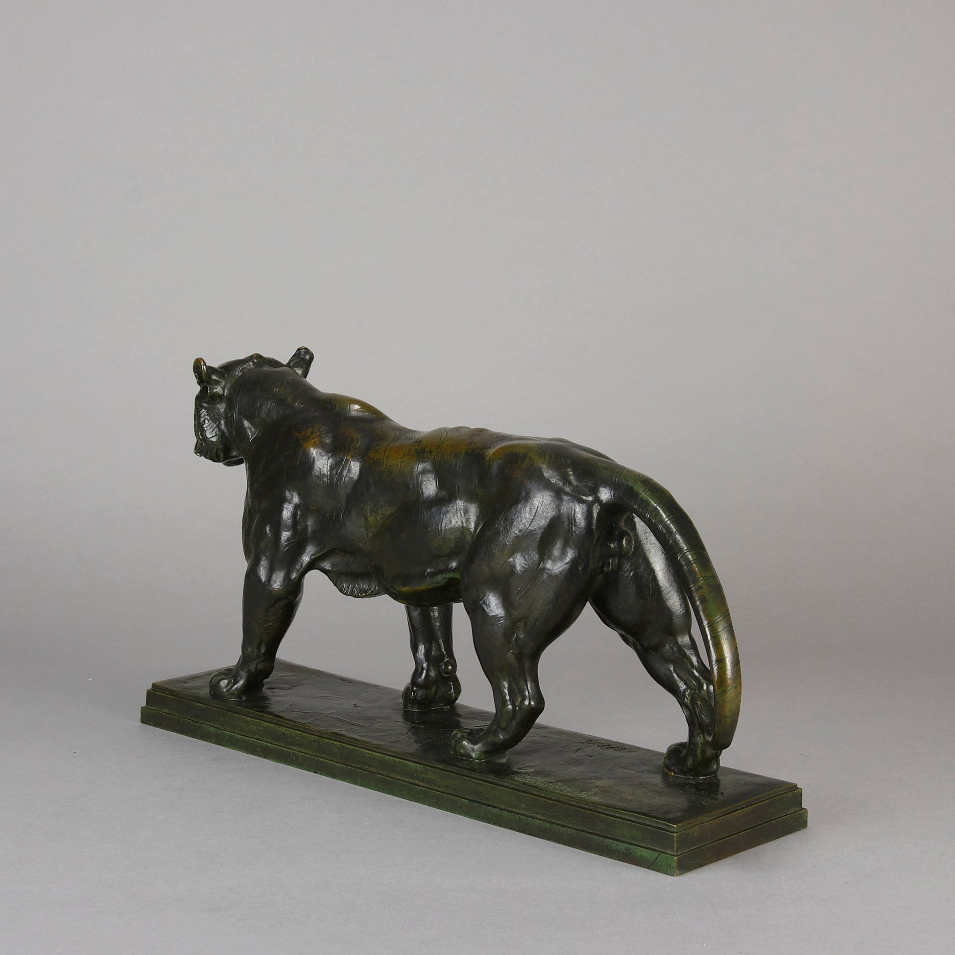 Barye Tiger - Antoine L Bayre 'Tigre Qui Marche' - Hickmet Fine Arts