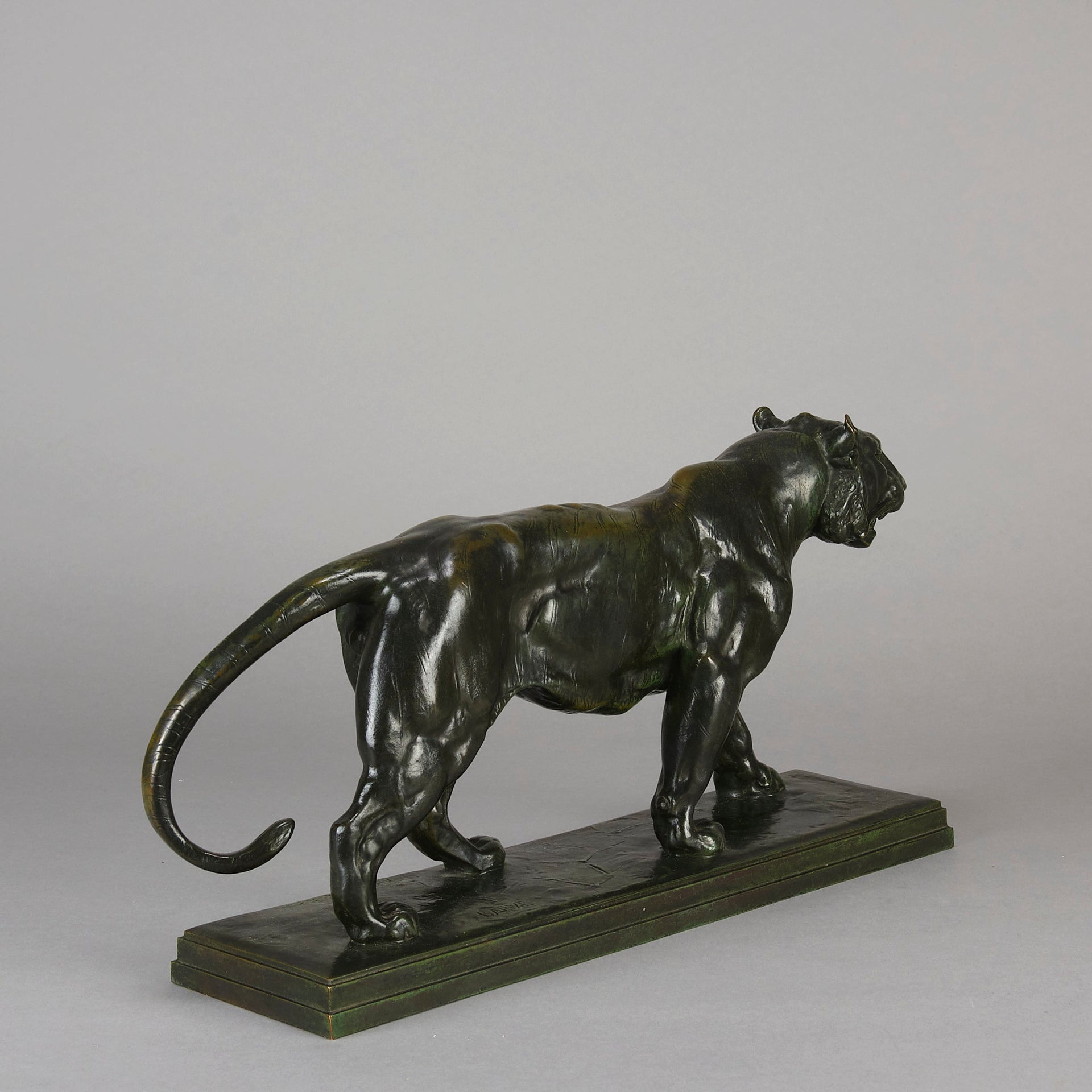 Barye Tiger - Antoine L Bayre 'Tigre Qui Marche' - Hickmet Fine Arts