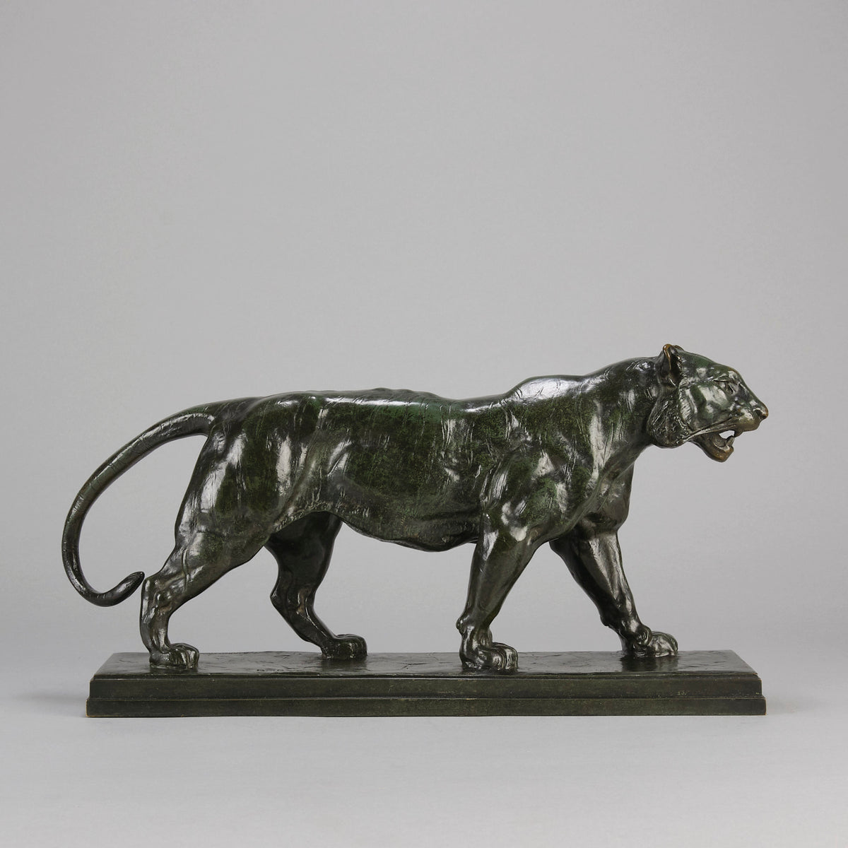 Barye Tiger - Antoine L Bayre 'Tigre Qui Marche' - Hickmet Fine Arts