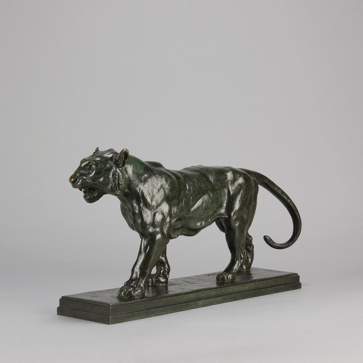 Barye Tiger - Antoine L Bayre 'Tigre Qui Marche' - Hickmet Fine Arts