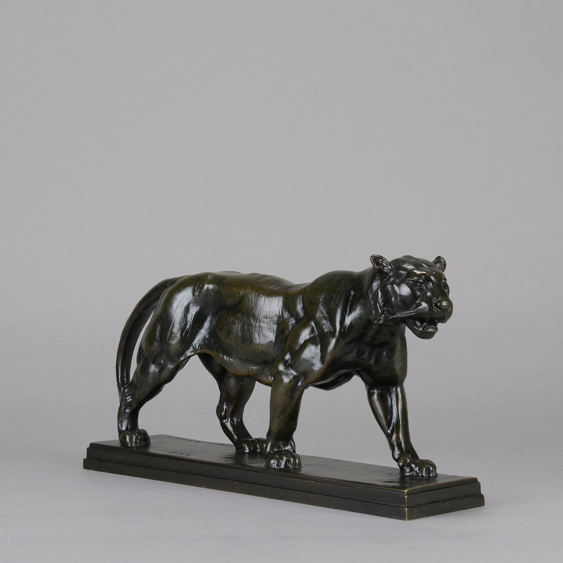 Barye Tiger - Antoine L Bayre 'Tigre Qui Marche' - Hickmet Fine Arts