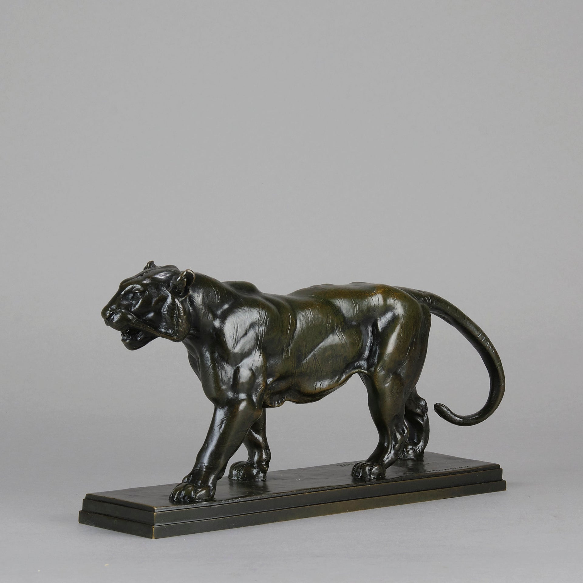 Barye Tiger - Antoine L Bayre 'Tigre Qui Marche' - Hickmet Fine Arts