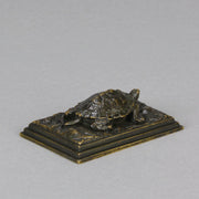 Barye Tortoise - Antoine L Bayre Animalier Bronze - Hickmet Fine Arts